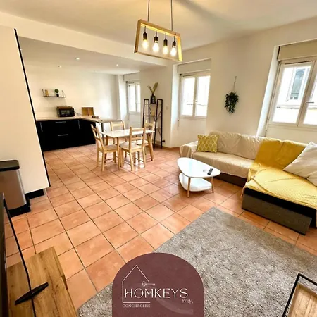 Apartamento Joli T3 Rénové, Au Coeur De Alès, Pour 6pers *